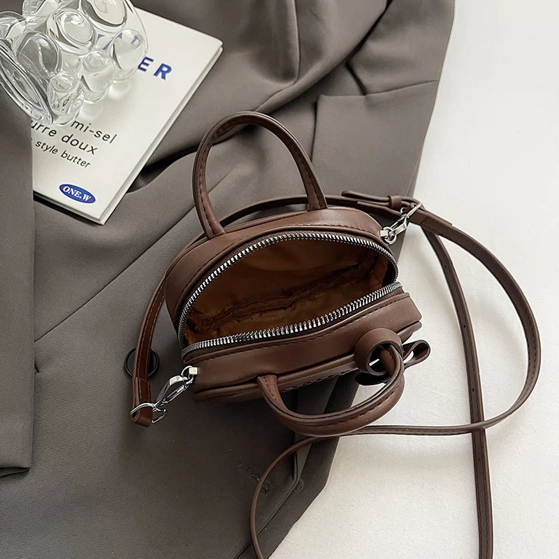 Women's Mini Crossbody Bag – Elegant Soft Shoulder Handbag